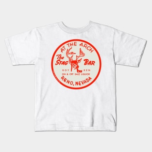 Vintage the Stag Bar Reno Nevada Kids T-Shirt